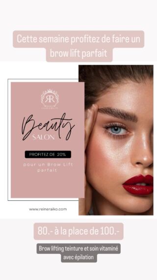 Offre de la semaine 🤍
Profitez de faire un brow lift a 80.- à la place de 100.-
#browliftlausanne #lashliftlausanne #raikobeauty